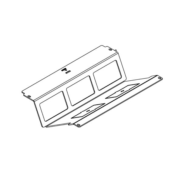 Produktbild WAD 135 302  -  Steckdoseneinsatz Typ 35 für 3 FLF, horizontal, leer